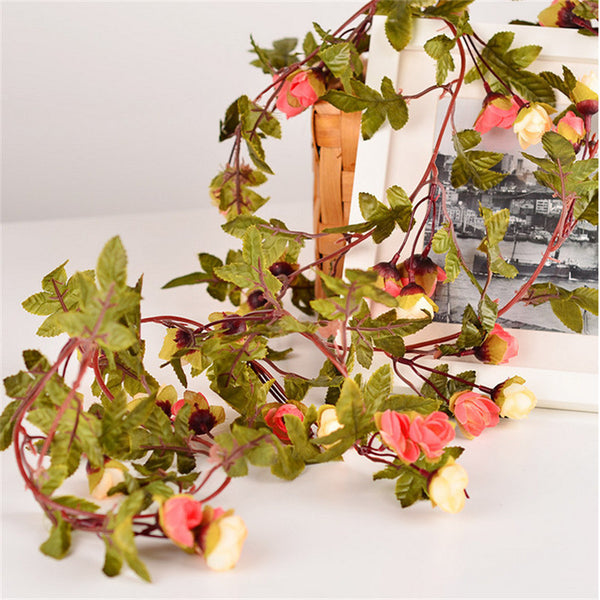 Silk Rose and Ivy Vine