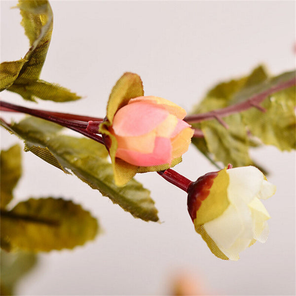 Silk Rose and Ivy Vine