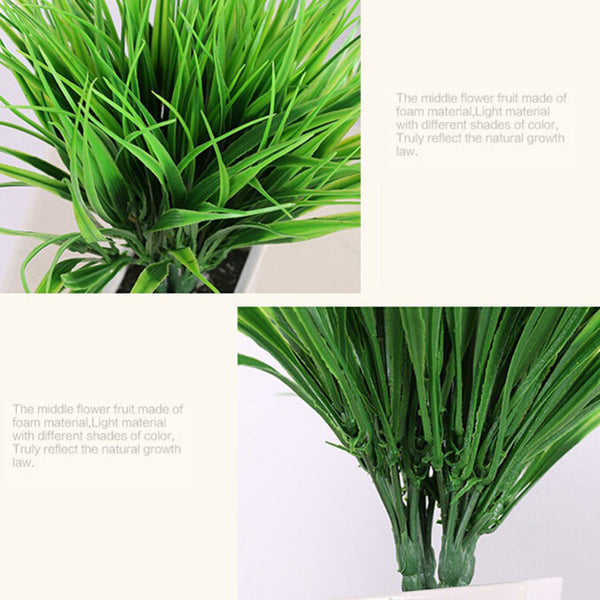 Plastic Green Grass  Bush
