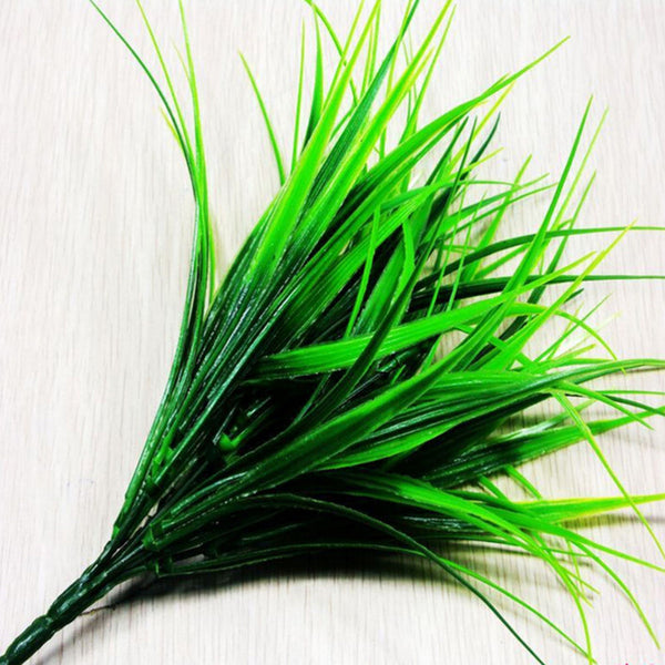 Plastic Green Grass  Bush