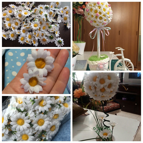 Silk Daisy Heads