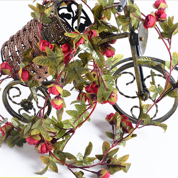 Silk Rose and Ivy Vine