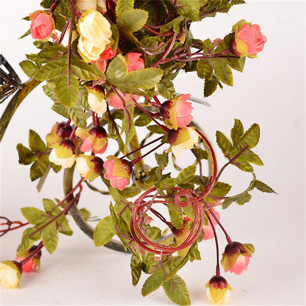 Silk Rose and Ivy Vine